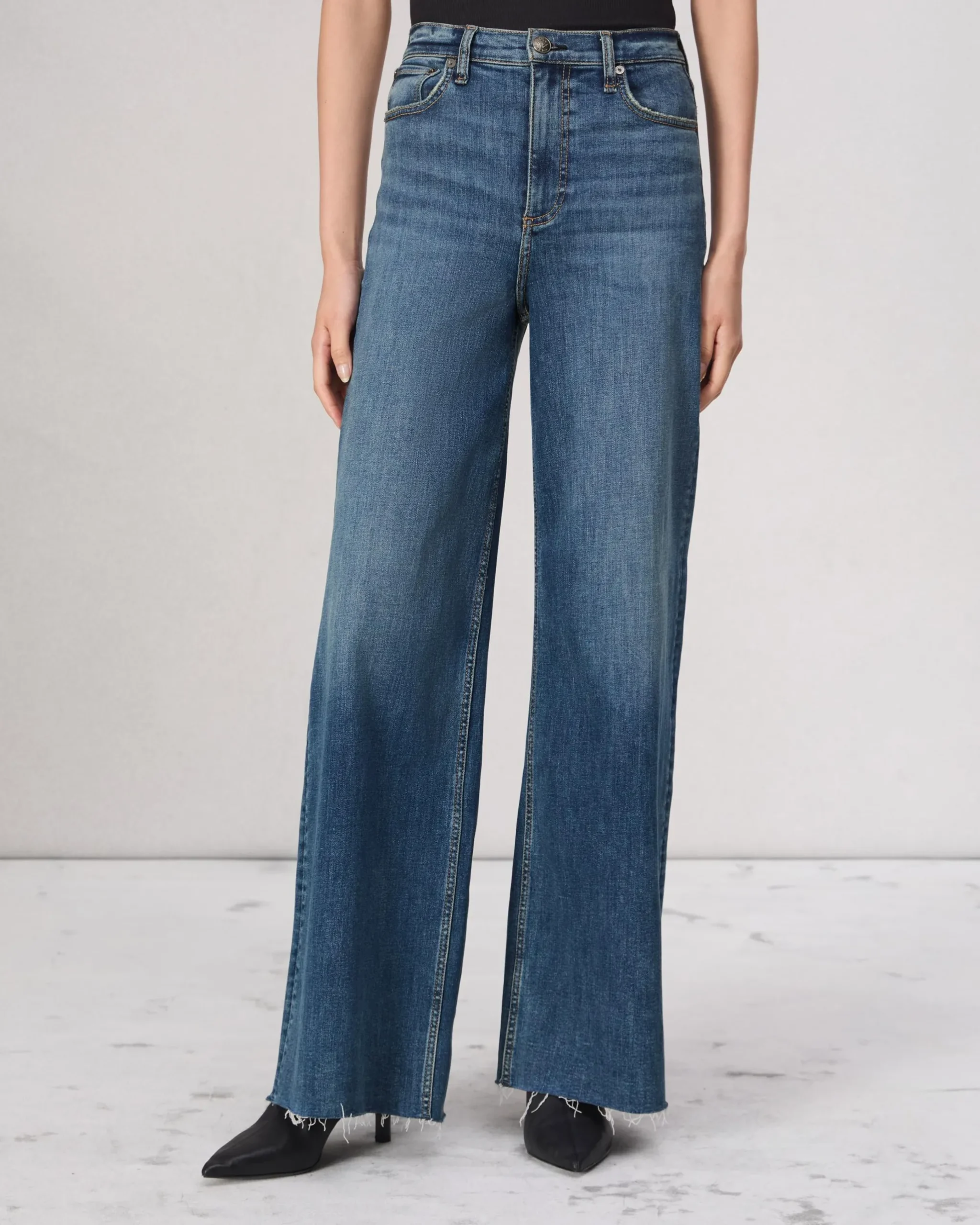 rag & bone Flexi Sofie Wide-Leg Jean Willow Cheap