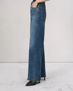 rag & bone Flexi Sofie Wide-Leg Jean Willow Cheap