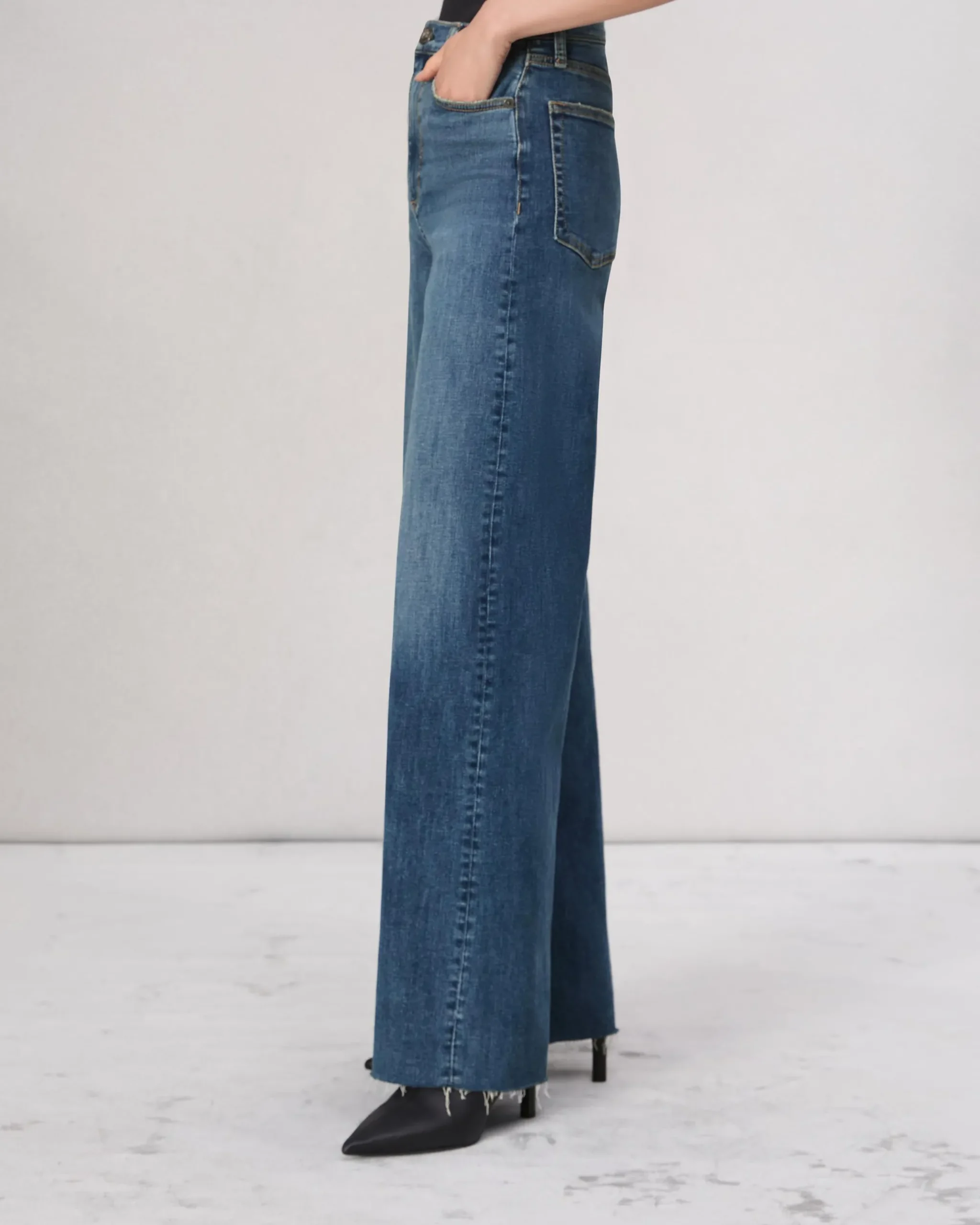 rag & bone Flexi Sofie Wide-Leg Jean Willow Cheap
