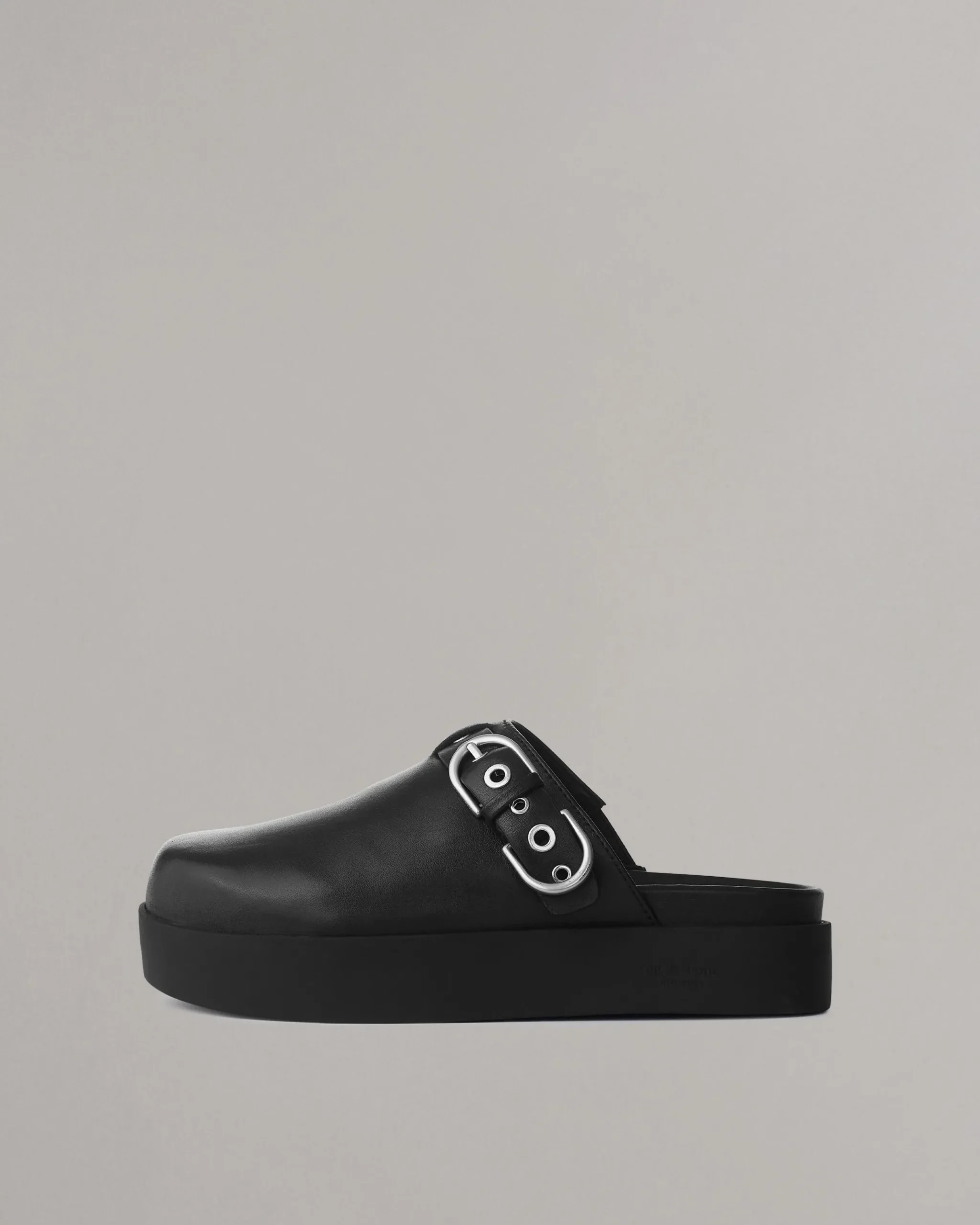rag & bone Geo Platform Mules Black New