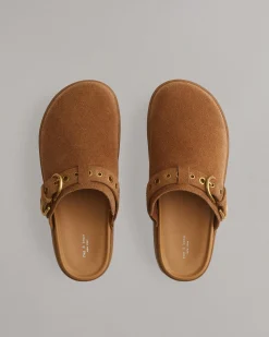 rag & bone Geo Suede Platform Mules Brownwood Suede Shop