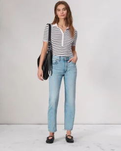 rag & bone Harlow Ankle Straight Jean Lou New