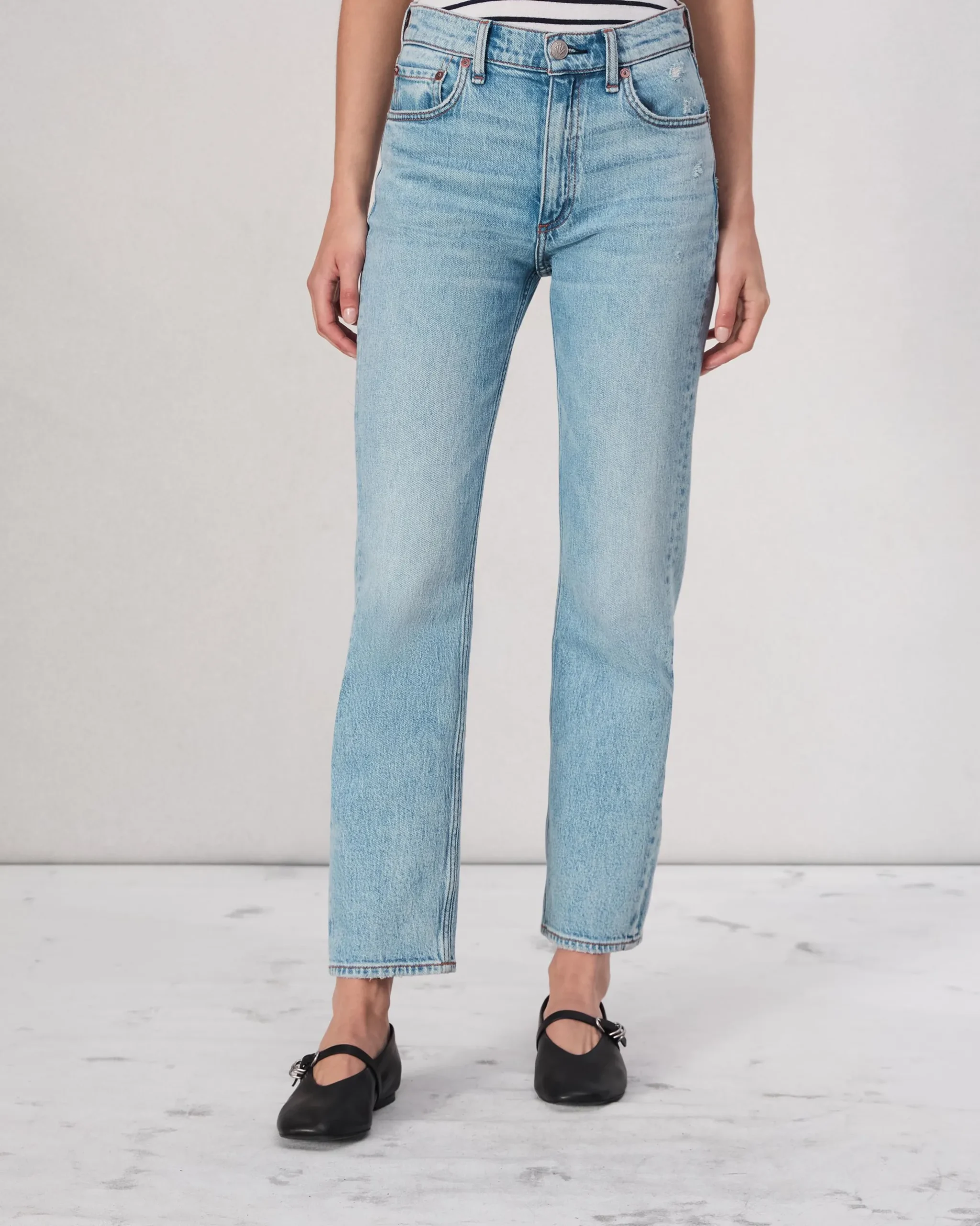 rag & bone Harlow Ankle Straight Jean Lou New