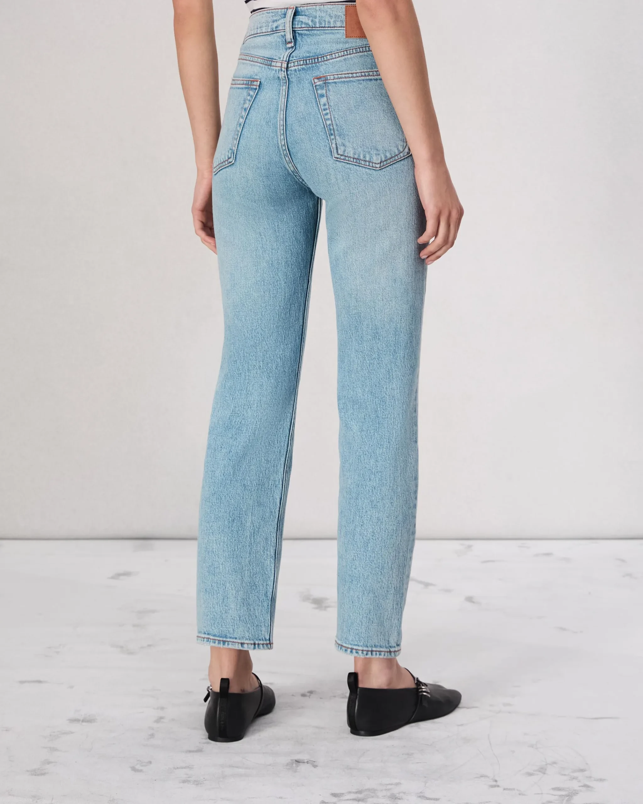 rag & bone Harlow Ankle Straight Jean Lou New