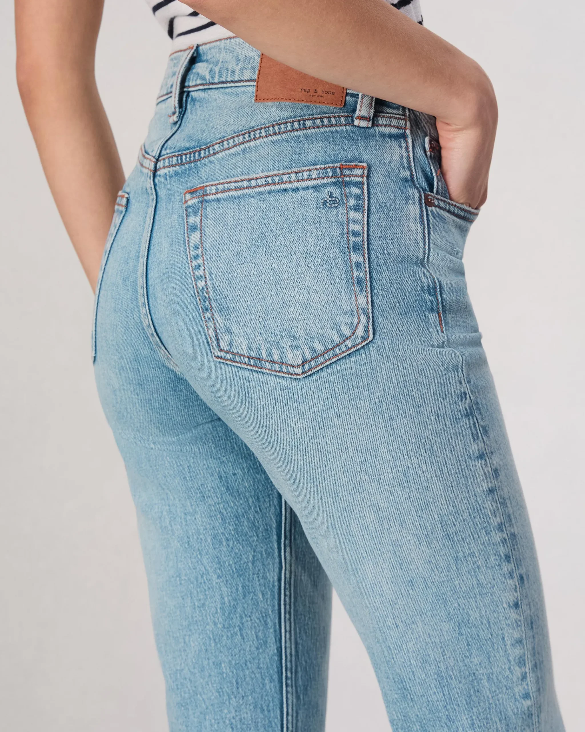 rag & bone Harlow Ankle Straight Jean Lou New