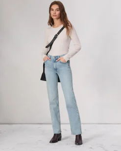 rag & bone Harlow Full Length Straight Jean Bloomfield Clearance