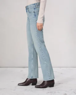 rag & bone Harlow Full Length Straight Jean Bloomfield Clearance