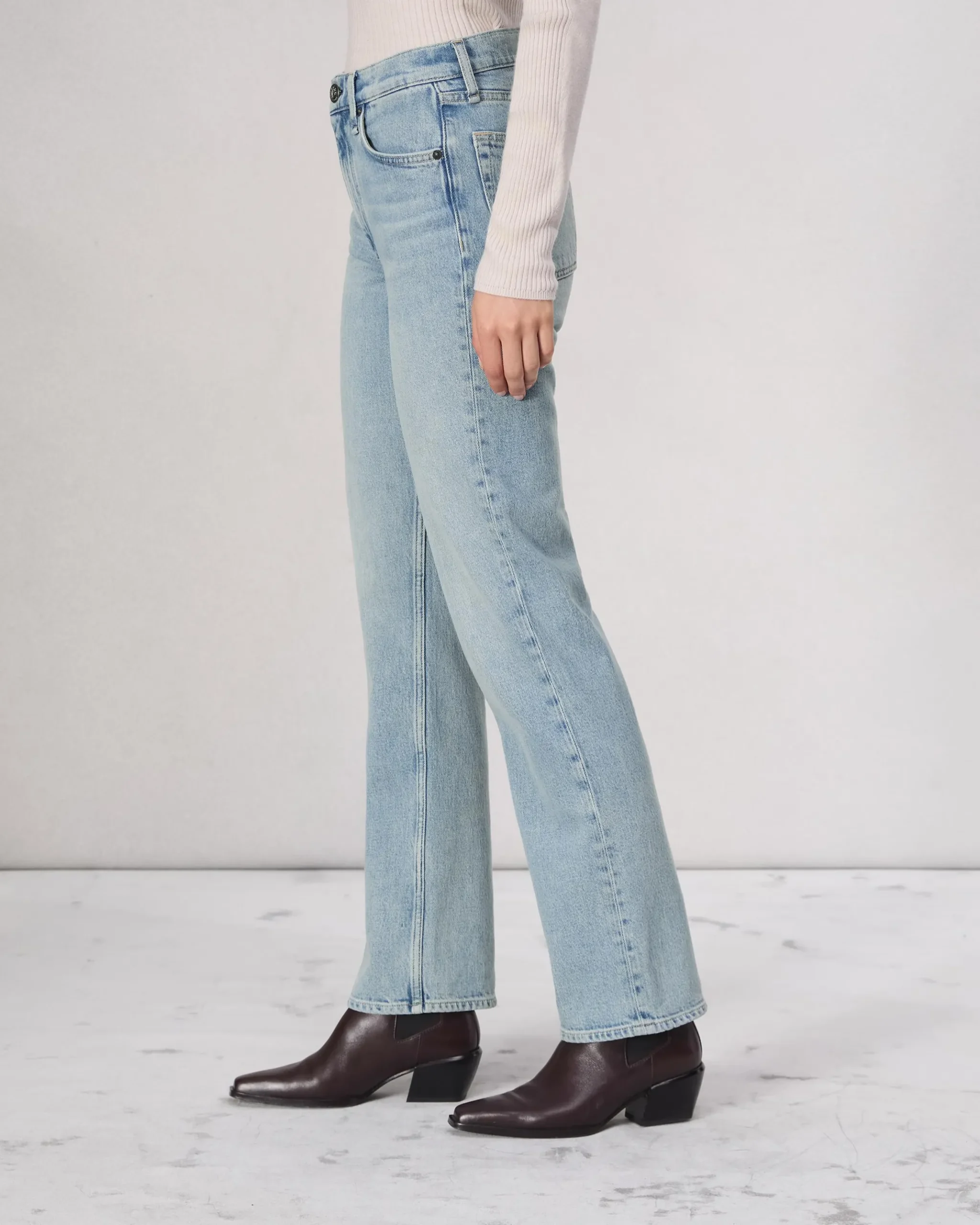 rag & bone Harlow Full Length Straight Jean Bloomfield Clearance
