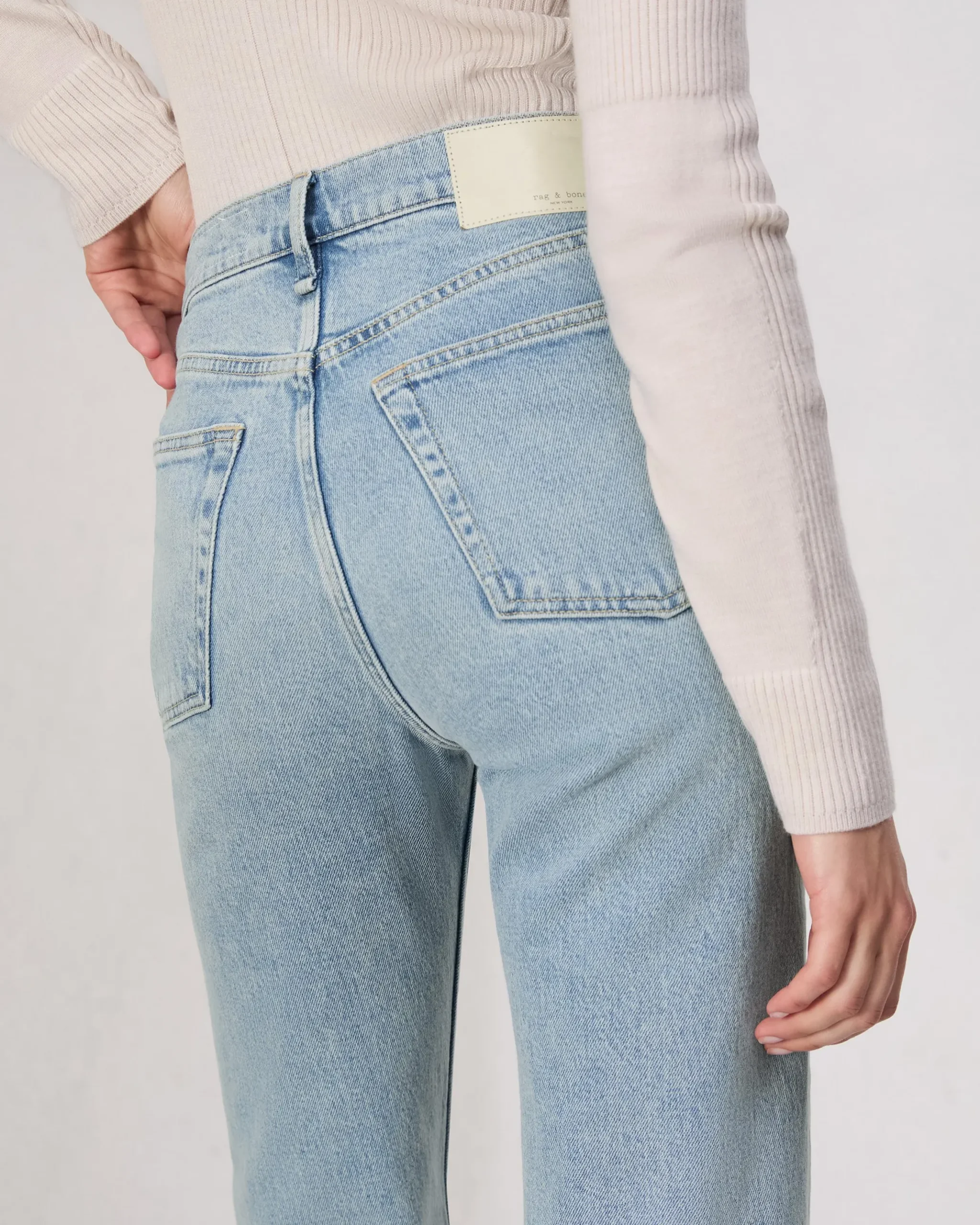 rag & bone Harlow Full Length Straight Jean Bloomfield Clearance