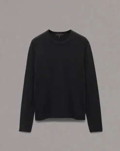 rag & bone Harvey Crew Black/Black Discount