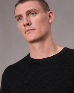rag & bone Harvey Crew Black/Black Discount