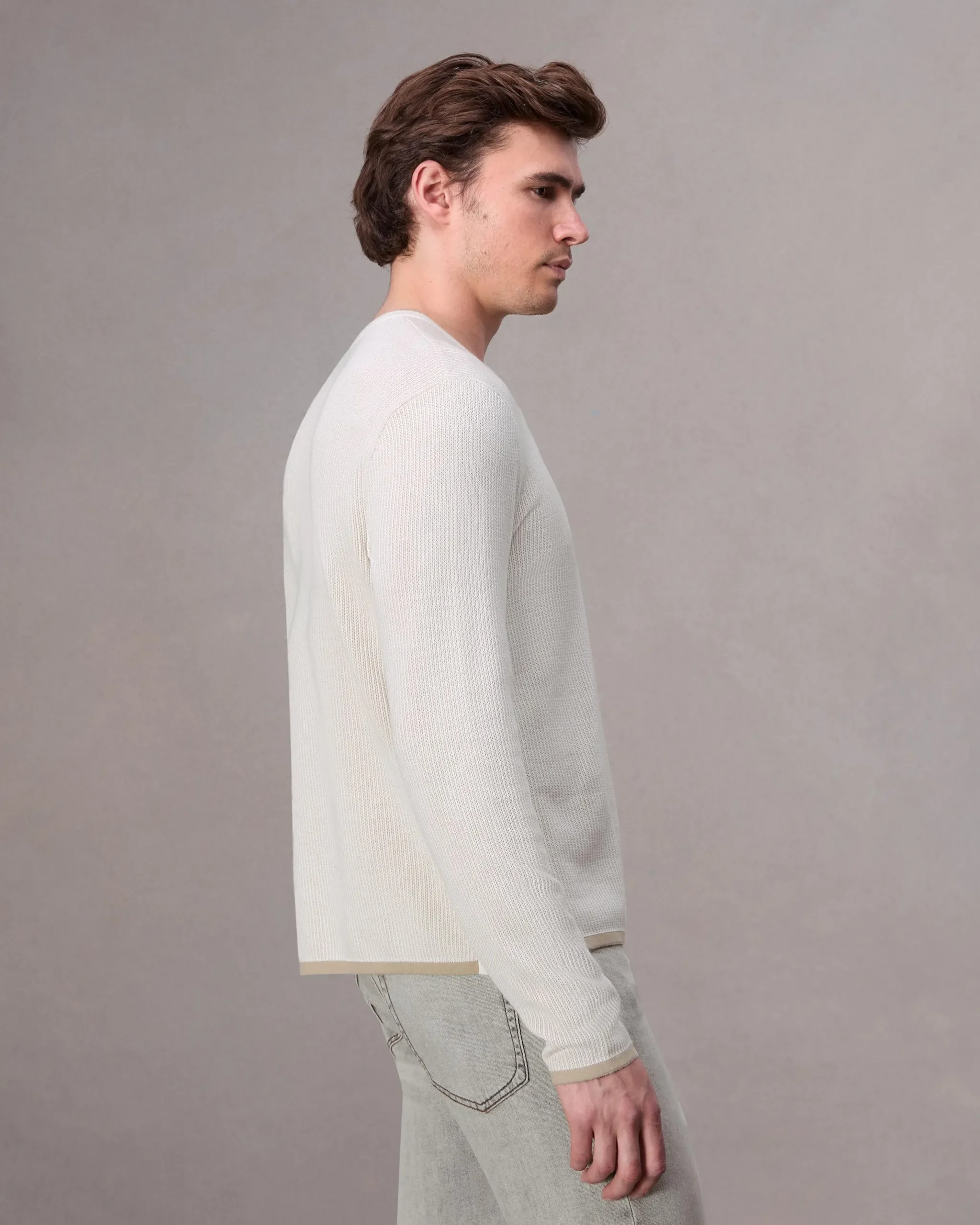 rag & bone Harvey Crew Ivory Clearance