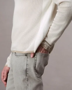 rag & bone Harvey Crew Ivory Clearance