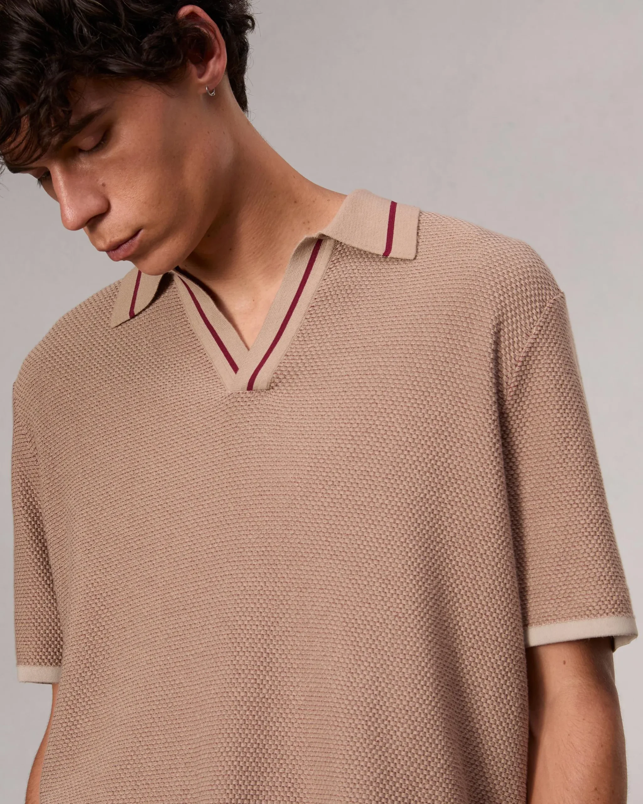 rag & bone Harvey Jonny Collar Polo Desert New