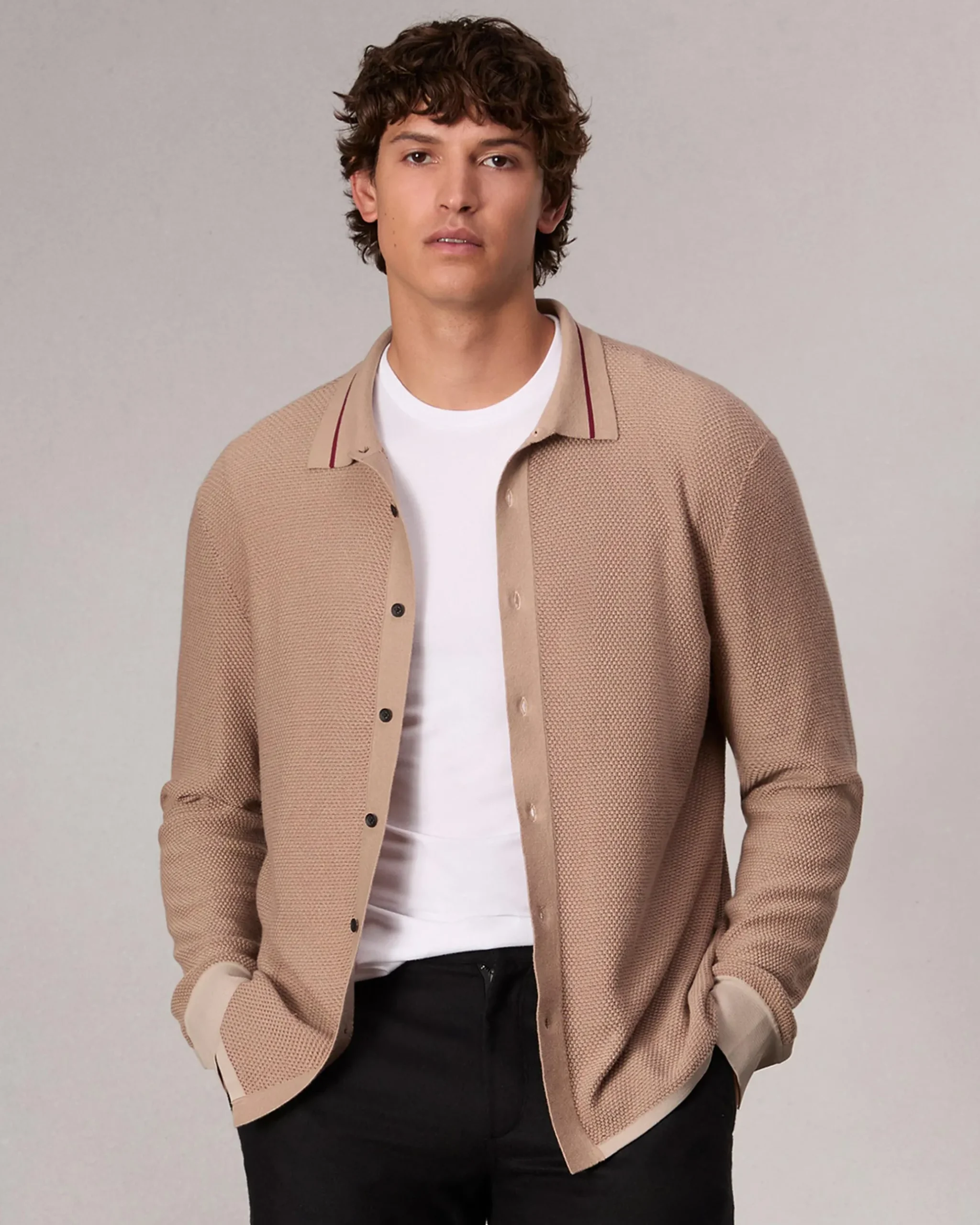 rag & bone Harvey Knit Shirt Desert Online