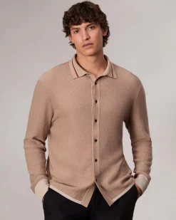 rag & bone Harvey Knit Shirt Desert Online