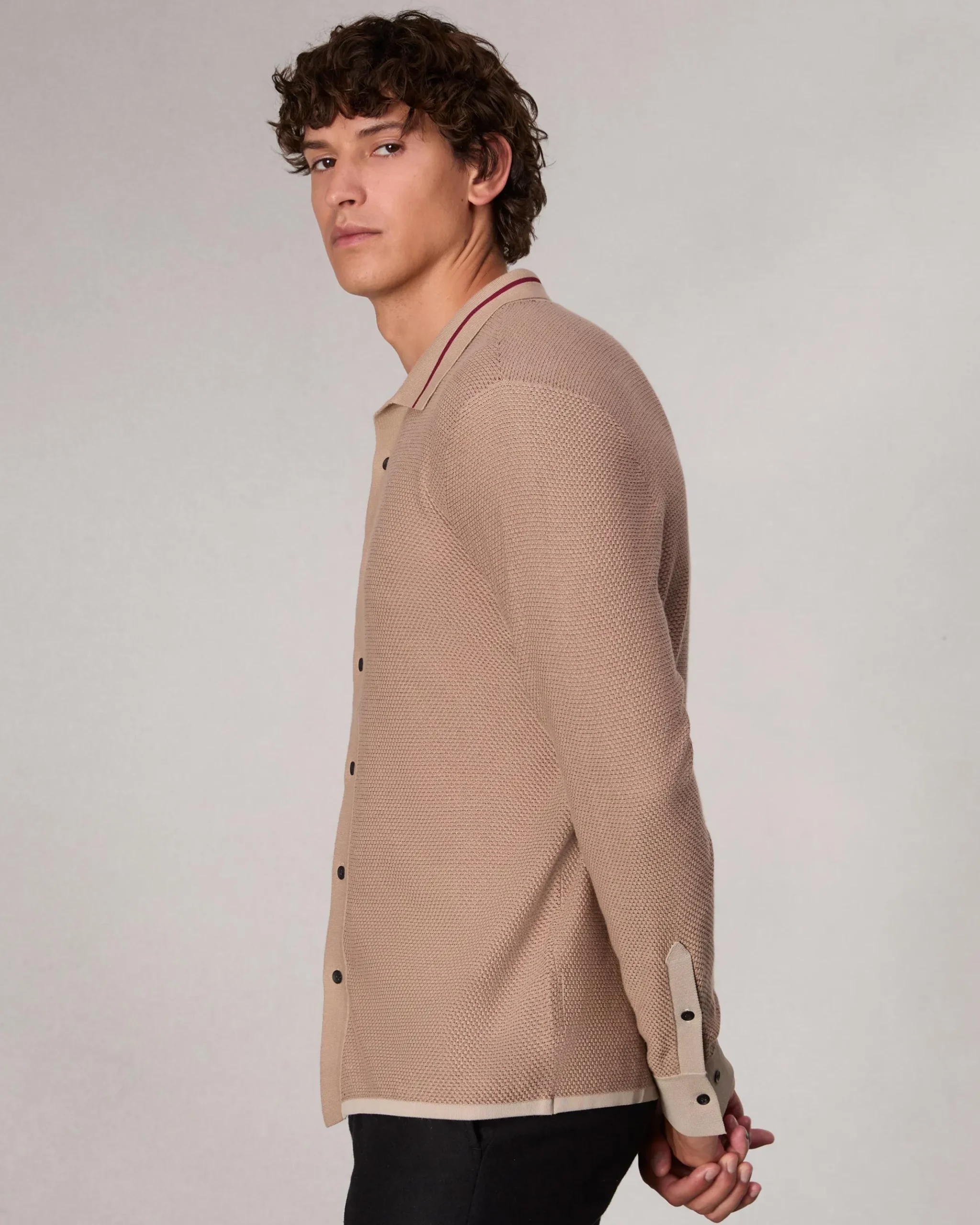 rag & bone Harvey Knit Shirt Desert Online