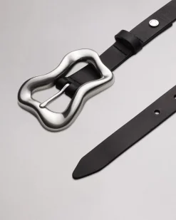 rag & bone Highline Leather Belt Black Fashion