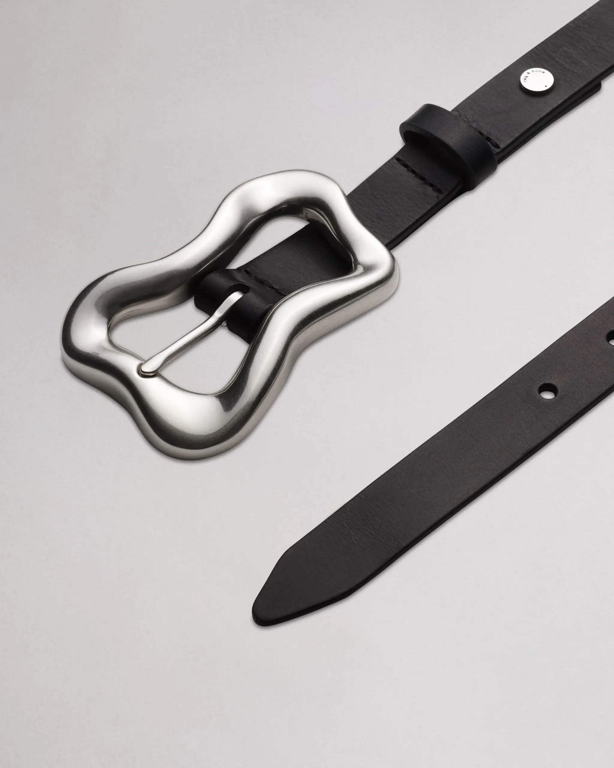 rag & bone Highline Leather Belt Black Fashion