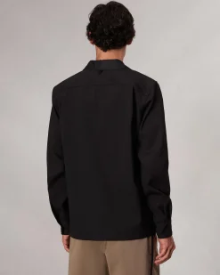 rag & bone Hyde Striped Shirt Jacket Black Pinstripe Hot