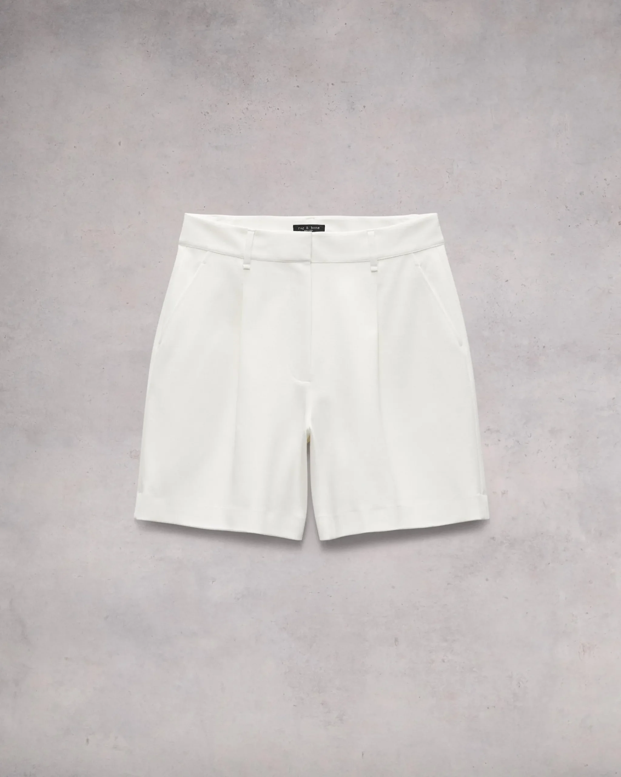 rag & bone Irina Ponte 12.5" Short White Outlet