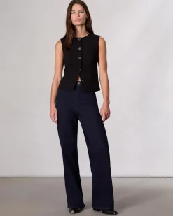 rag & bone Irina Ponte Vest Black Fashion