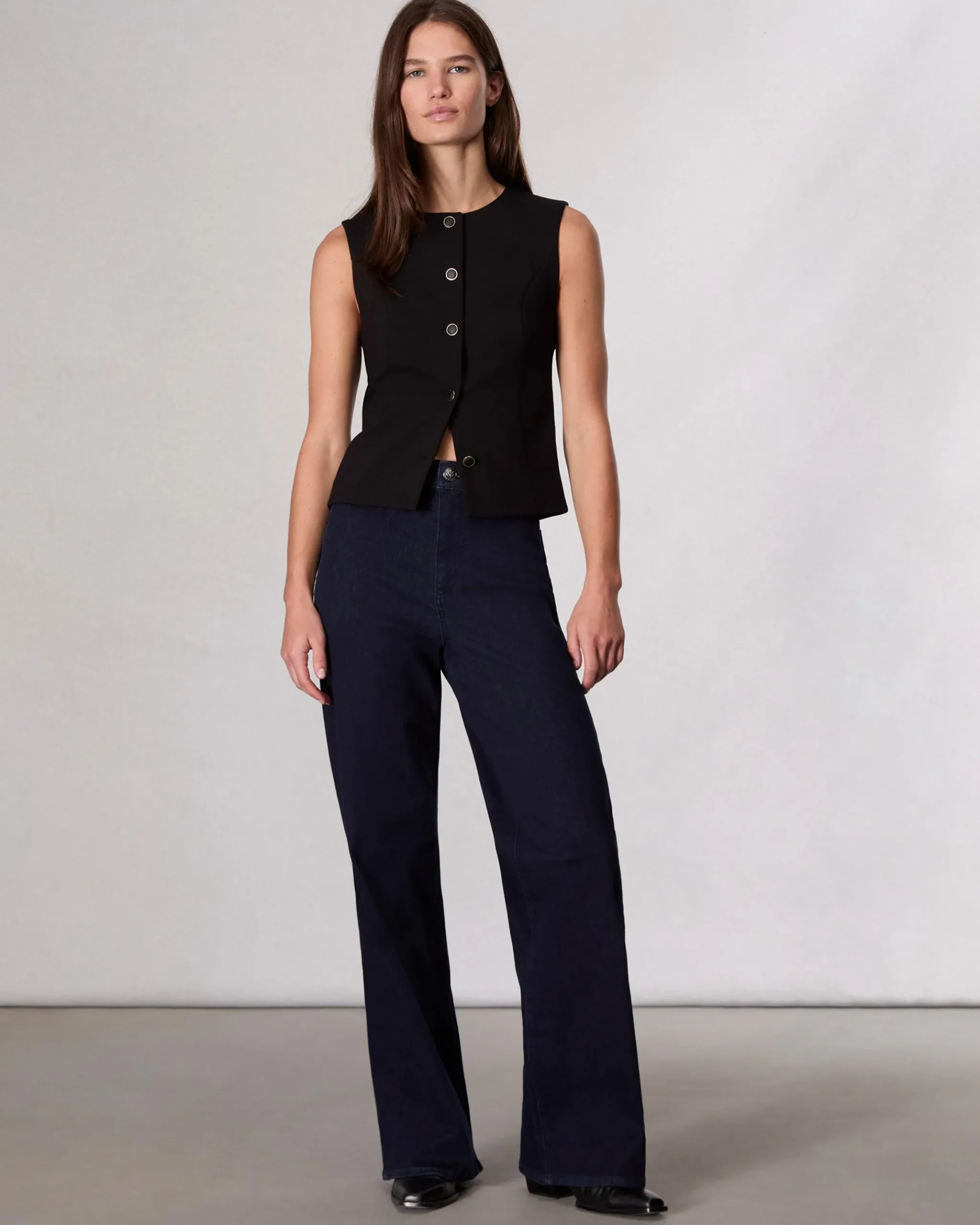 rag & bone Irina Ponte Vest Black Fashion
