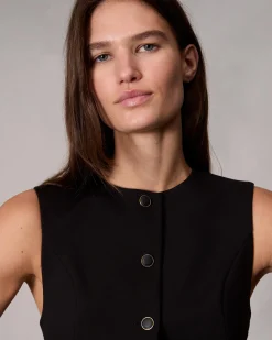rag & bone Irina Ponte Vest Black Fashion