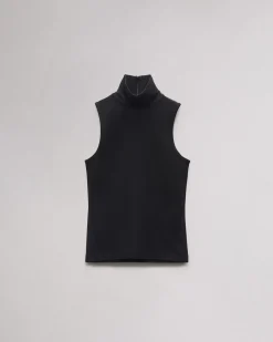 rag & bone Irina Turtleneck Tank Black Best