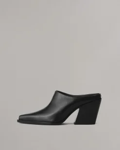 rag & bone Joni Leather Mule Black New