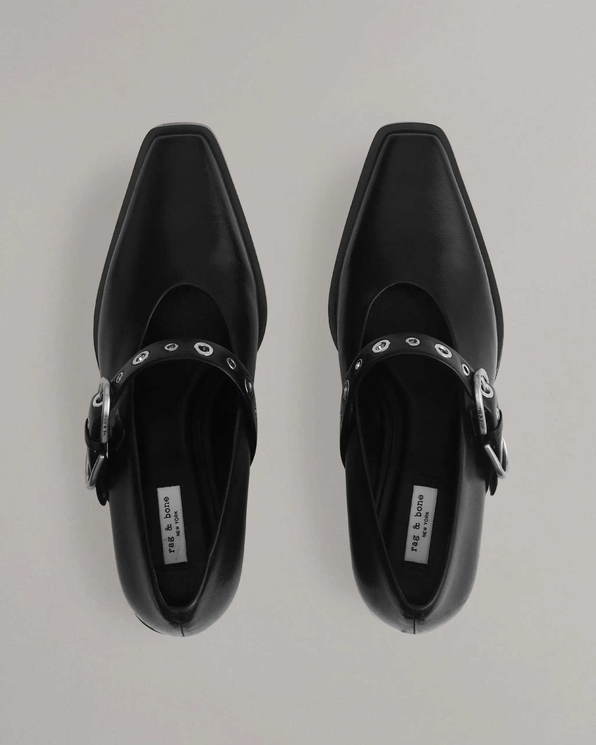 rag & bone Joni Mary Jane Shoes Black New