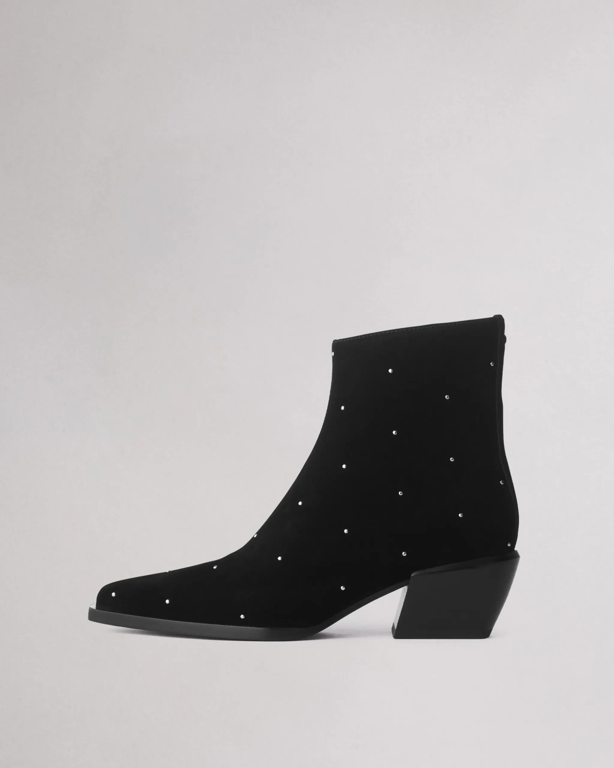 rag & bone Joni Stud Suede Boot Black Suede Sale