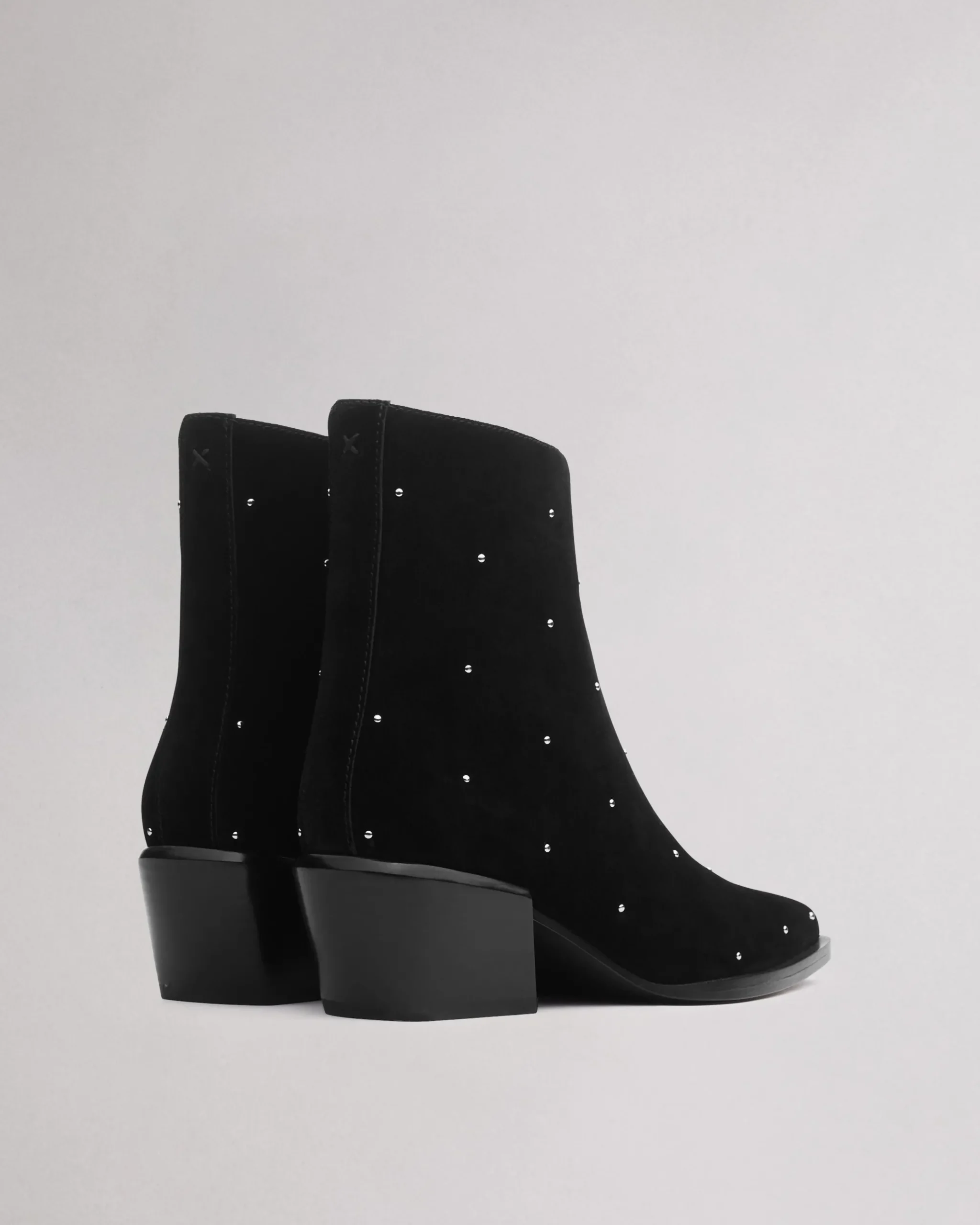 rag & bone Joni Stud Suede Boot Black Suede Sale