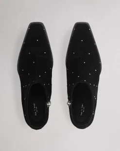 rag & bone Joni Stud Suede Boot Black Suede Sale