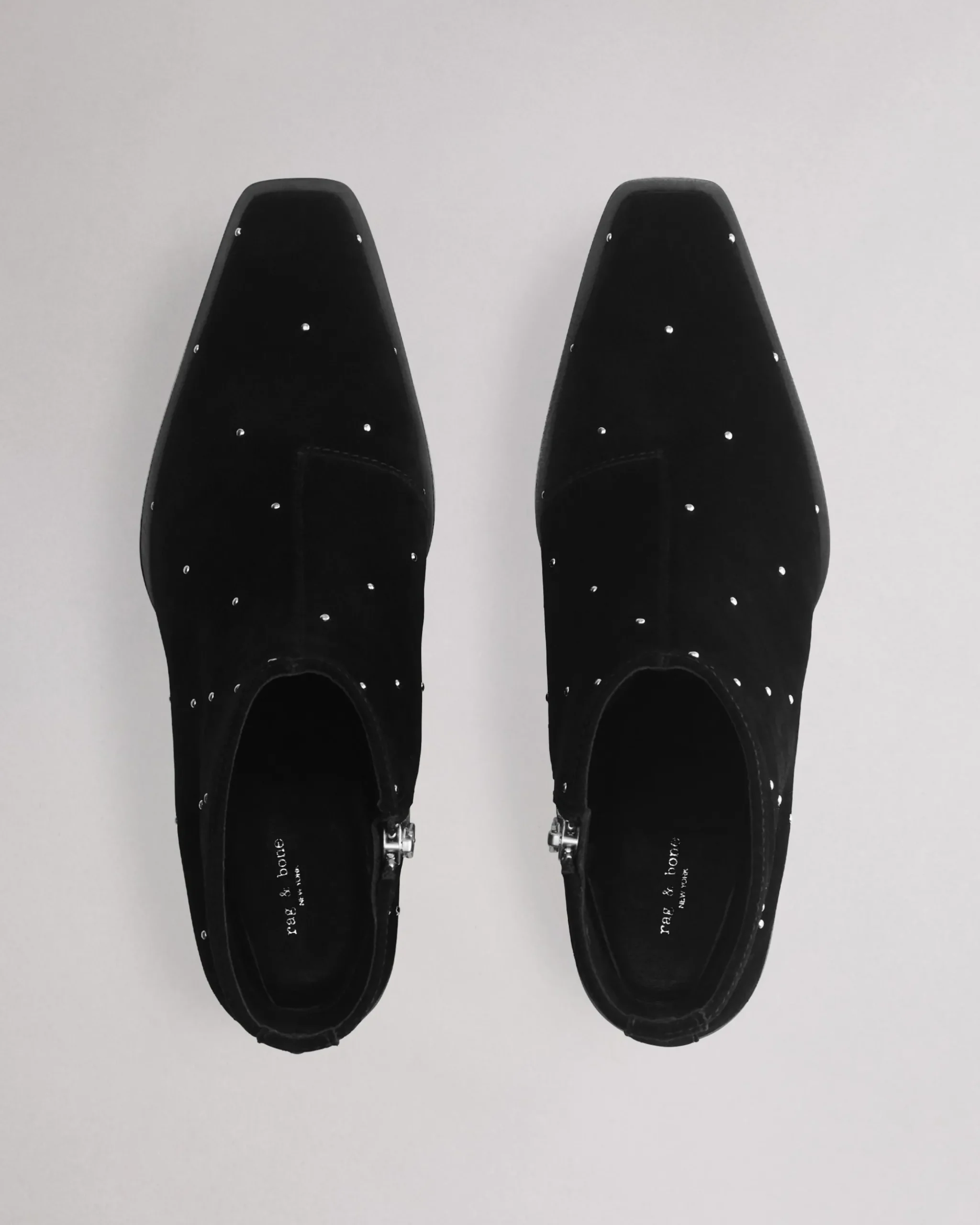 rag & bone Joni Stud Suede Boot Black Suede Sale