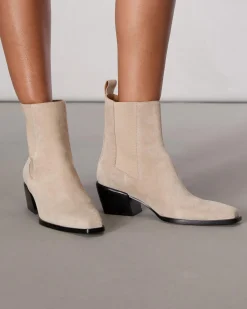 rag & bone Joni Suede Chelsea Boot Light Sand Suede Store