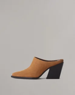rag & bone Joni Suede Mule Brownwood Suede Cheap