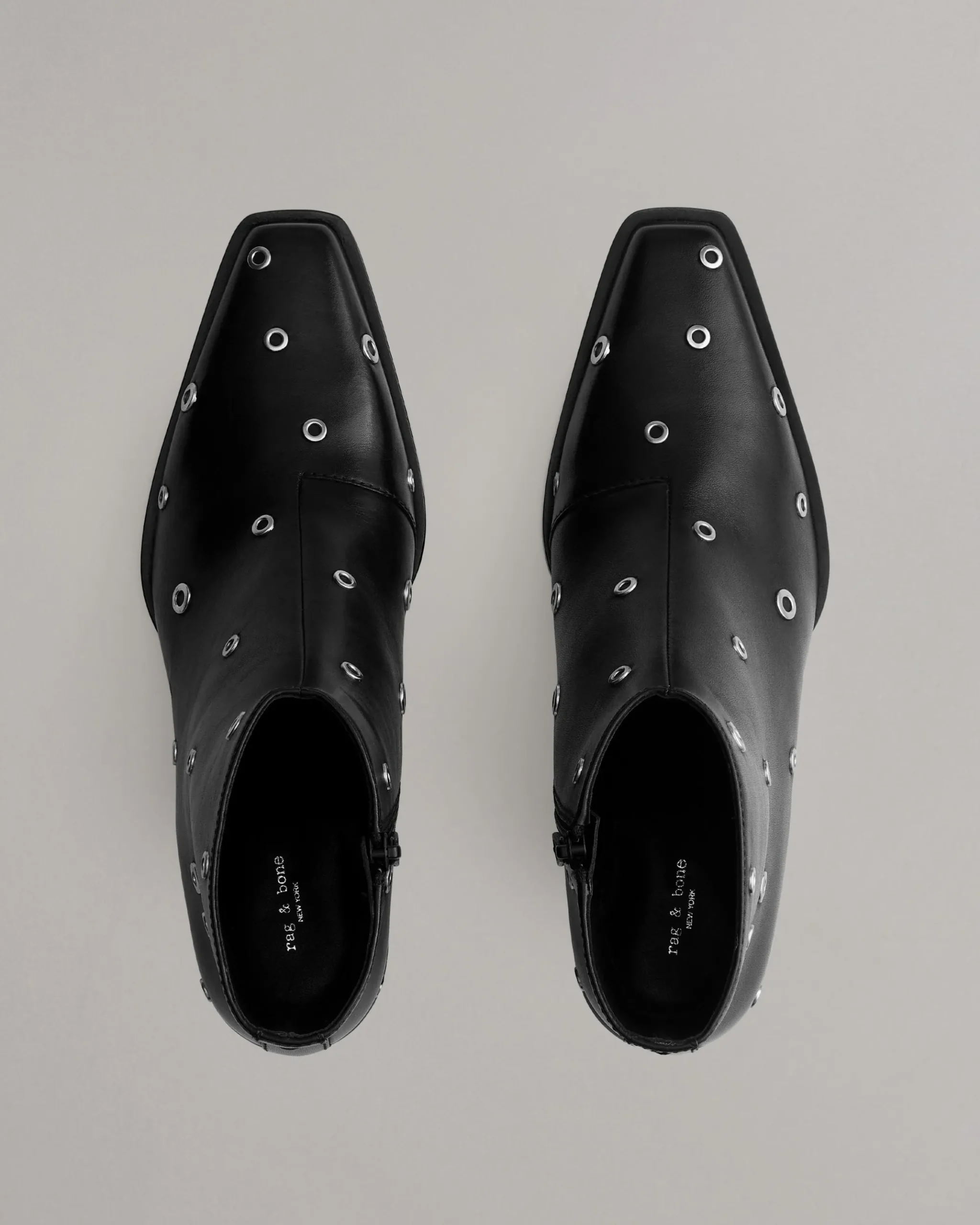 rag & bone Joni Zip Leather Boot Black Outlet