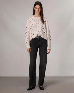 rag & bone Kat Cable-Knit Sweater Ivory Cheap