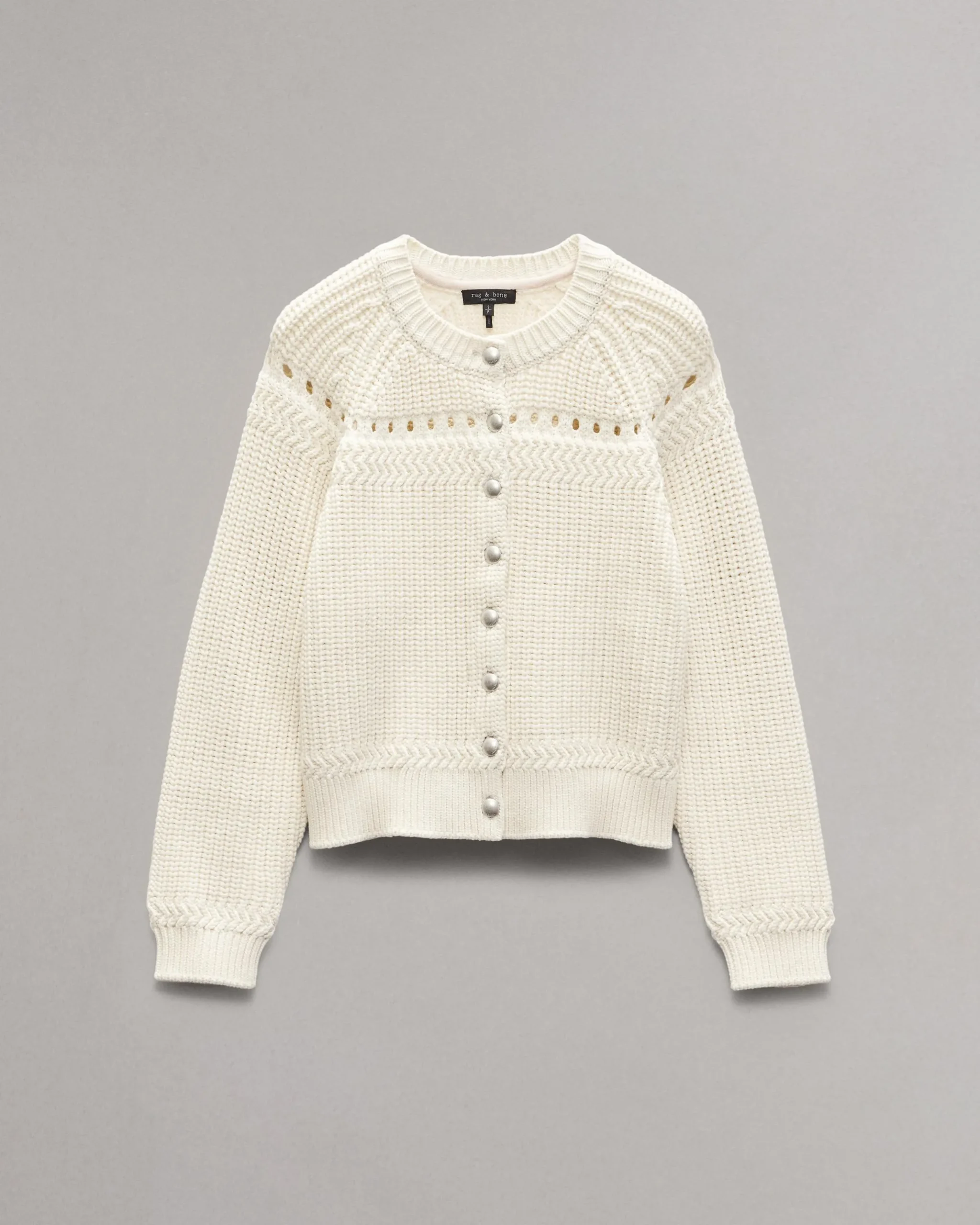 rag & bone Kathryn Cardigan Ivory Hot