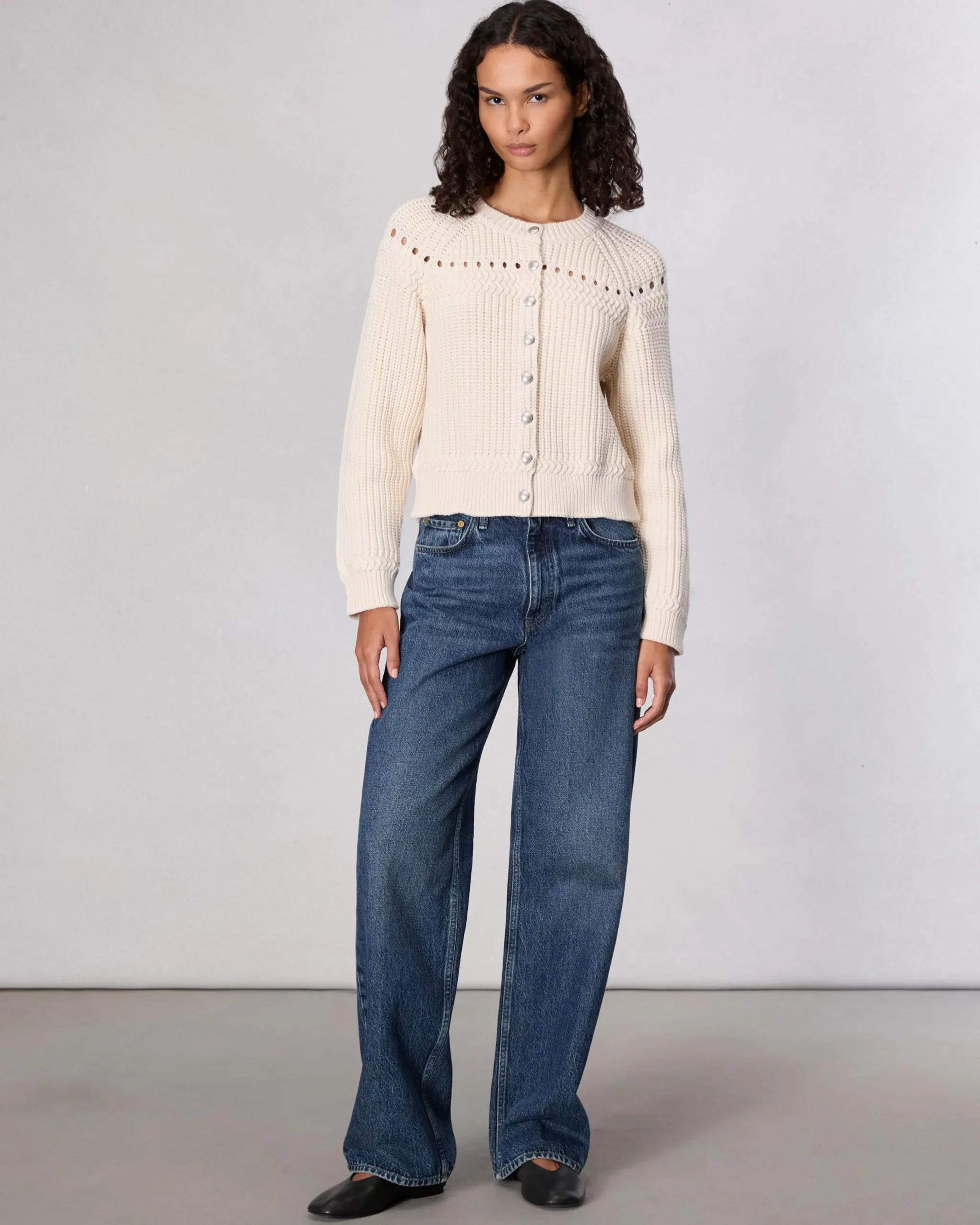 rag & bone Kathryn Cardigan Ivory Hot