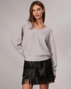 rag & bone Kaylee Cashmere Sweater Heather Grey Sale