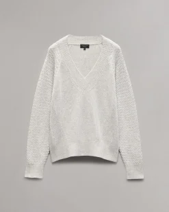rag & bone Kaylee Cashmere Sweater Heather Grey Sale