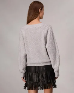 rag & bone Kaylee Cashmere Sweater Heather Grey Sale