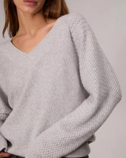 rag & bone Kaylee Cashmere Sweater Heather Grey Sale