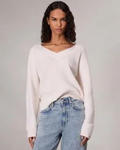 rag & bone Kaylee Cashmere Sweater Ivory Clearance