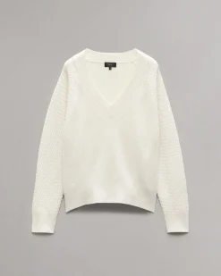 rag & bone Kaylee Cashmere Sweater Ivory Clearance