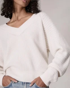 rag & bone Kaylee Cashmere Sweater Ivory Clearance