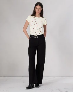 rag & bone Ladybug Cotton Tee White Multi Flash Sale