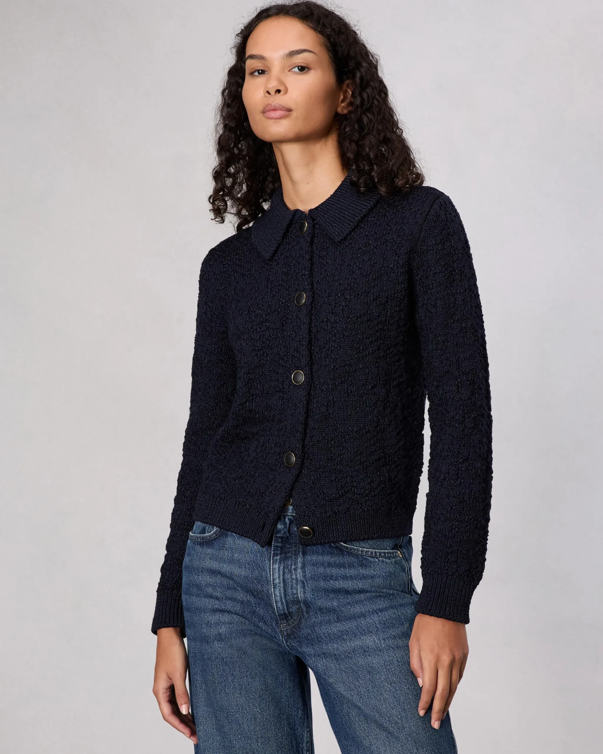 rag & bone Lecroy Wool-Blend Cardigan Navy Outlet